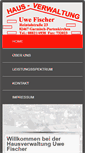 Mobile Screenshot of hausverwaltung-fischer.de